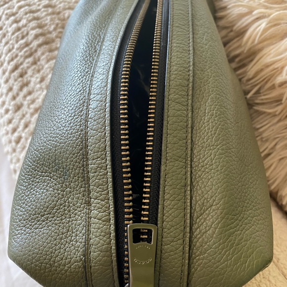 Olive Coach toiletries/cosmetics bag - Picture 3 of 6
